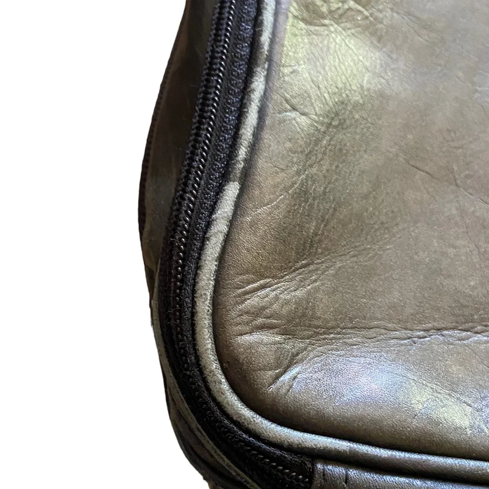 Vintage Wilsons Black Aged Leather Men’s High End Laptop Briefcase Attaché